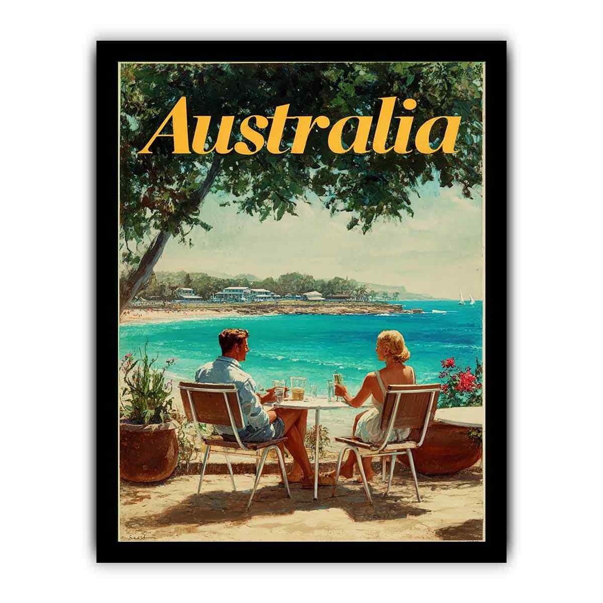 Australian Riviera coastal artwork for modern living room decor