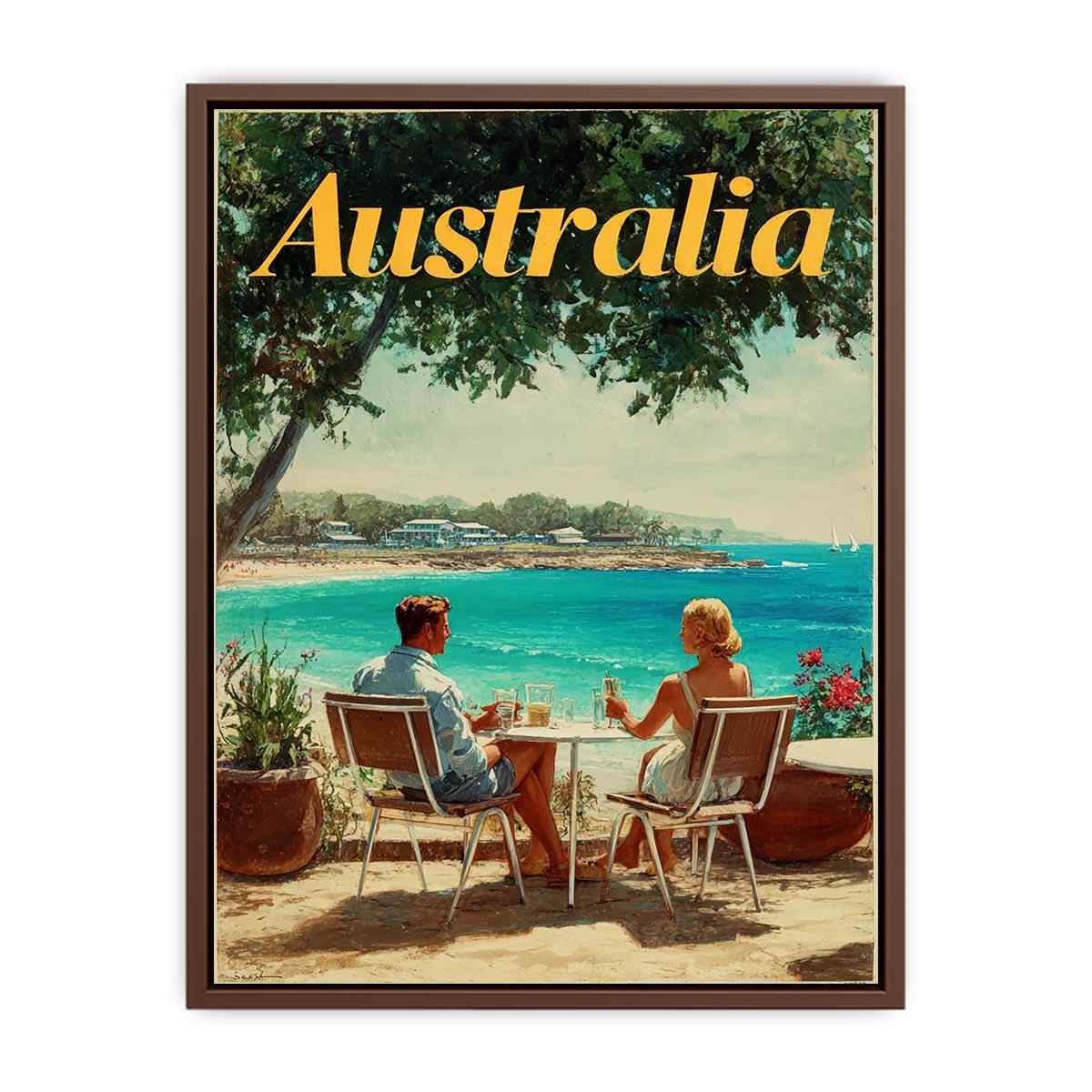 Australian Riviera coastal artwork for modern living room decor