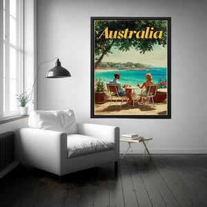 Australian Riviera coastal artwork for modern living room decor