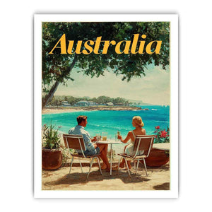 Australian Riviera coastal artwork for modern living room decor