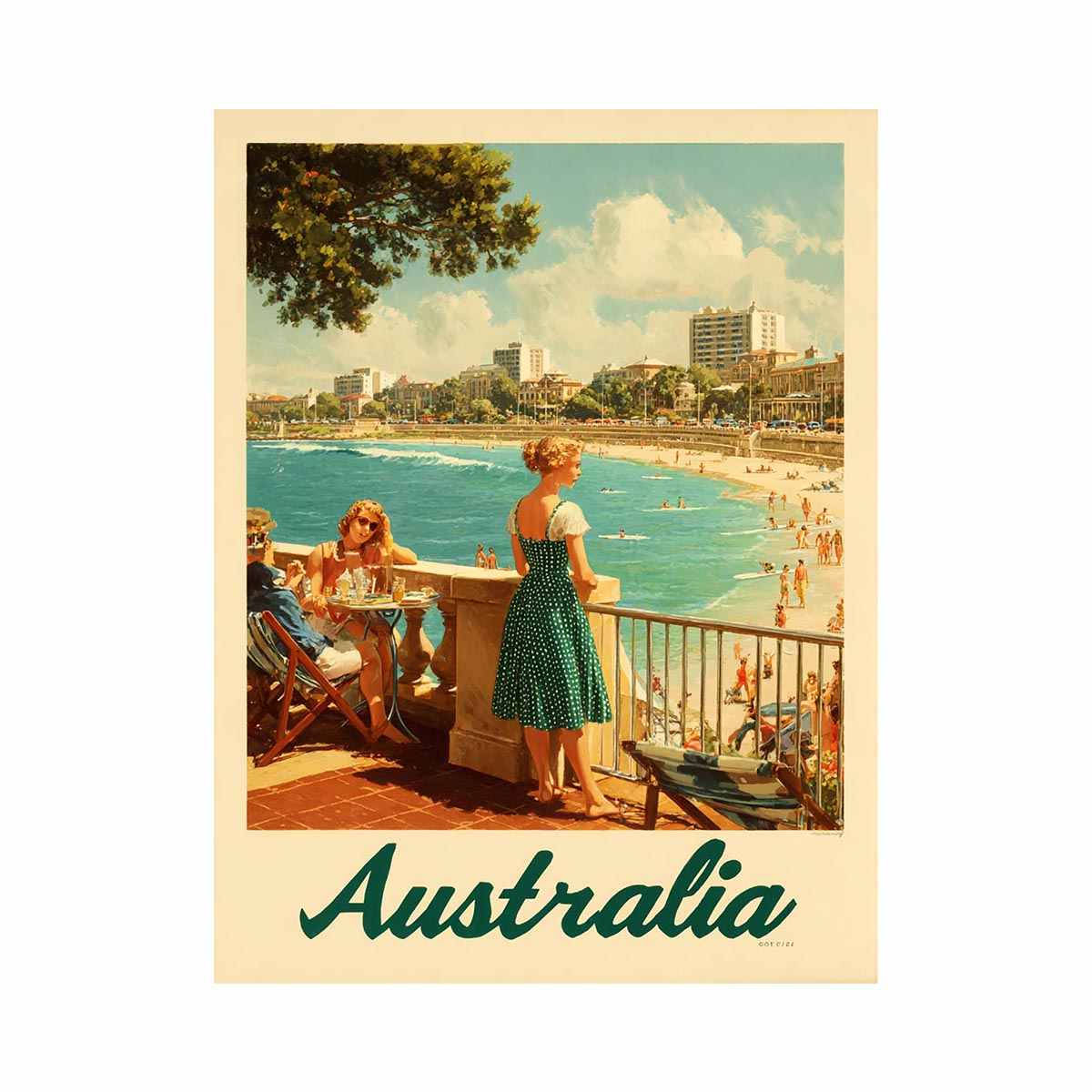 Bondi Terrace Light coastal artwork for modern living room decor