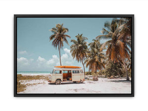 Island Van Escape coastal artwork for modern living room decor