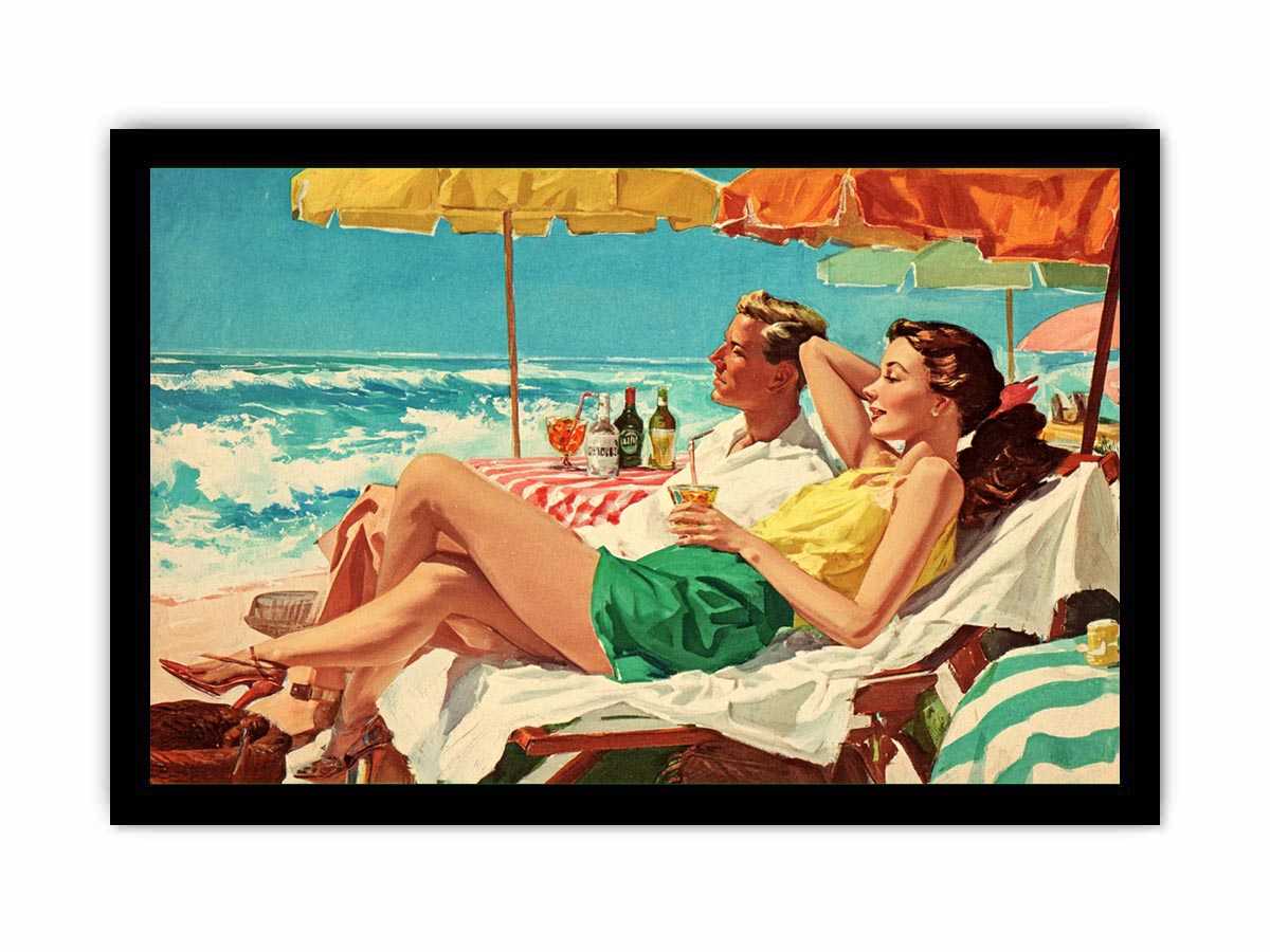 Seaside Reverie coastal artwork for modern living room decor