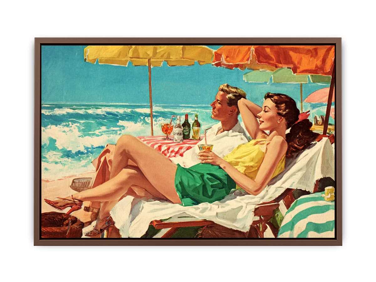Seaside Reverie coastal artwork for modern living room decor