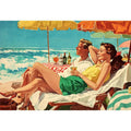 Seaside Reverie coastal artwork for modern living room decor