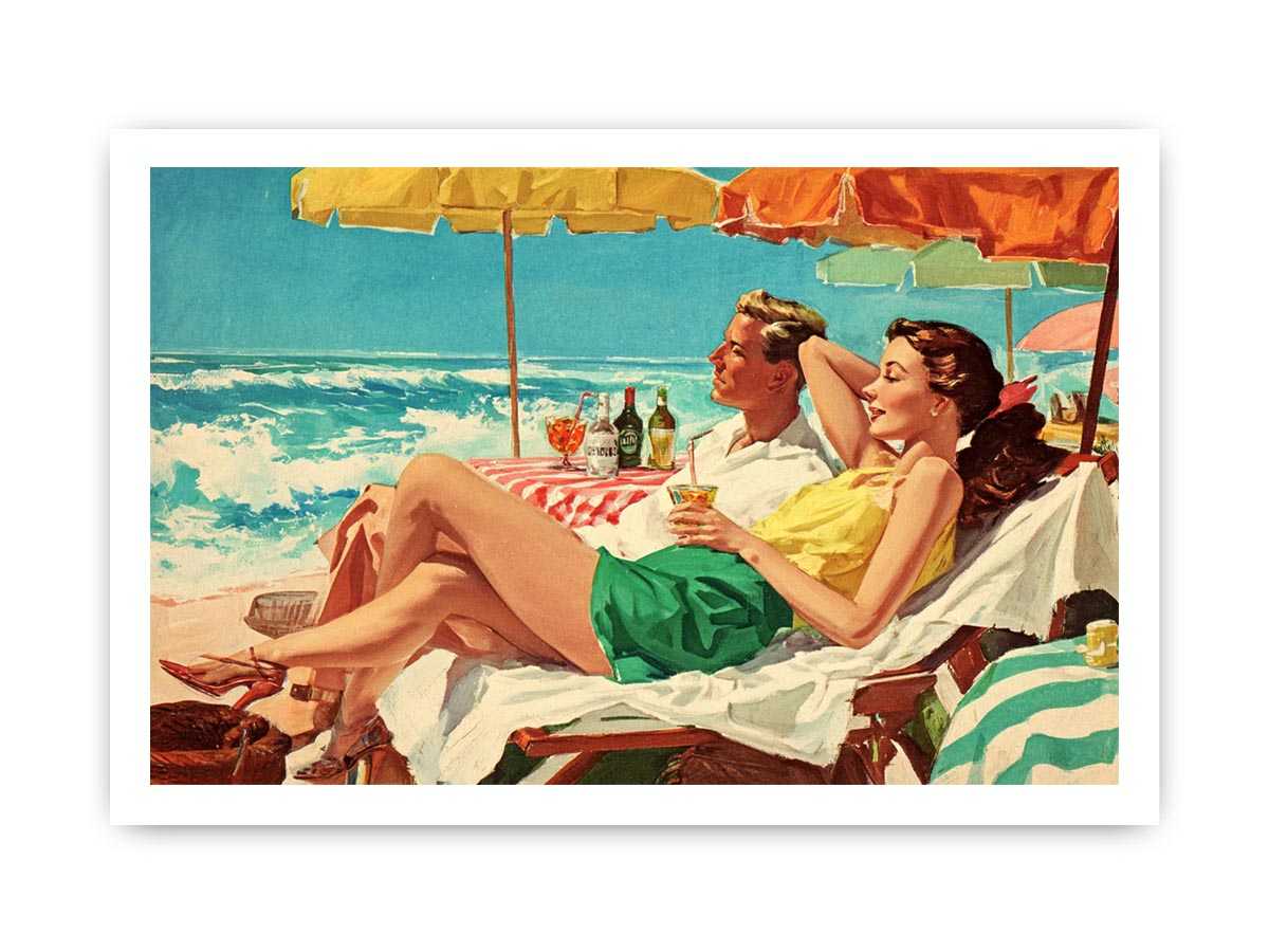 Seaside Reverie coastal artwork for modern living room decor