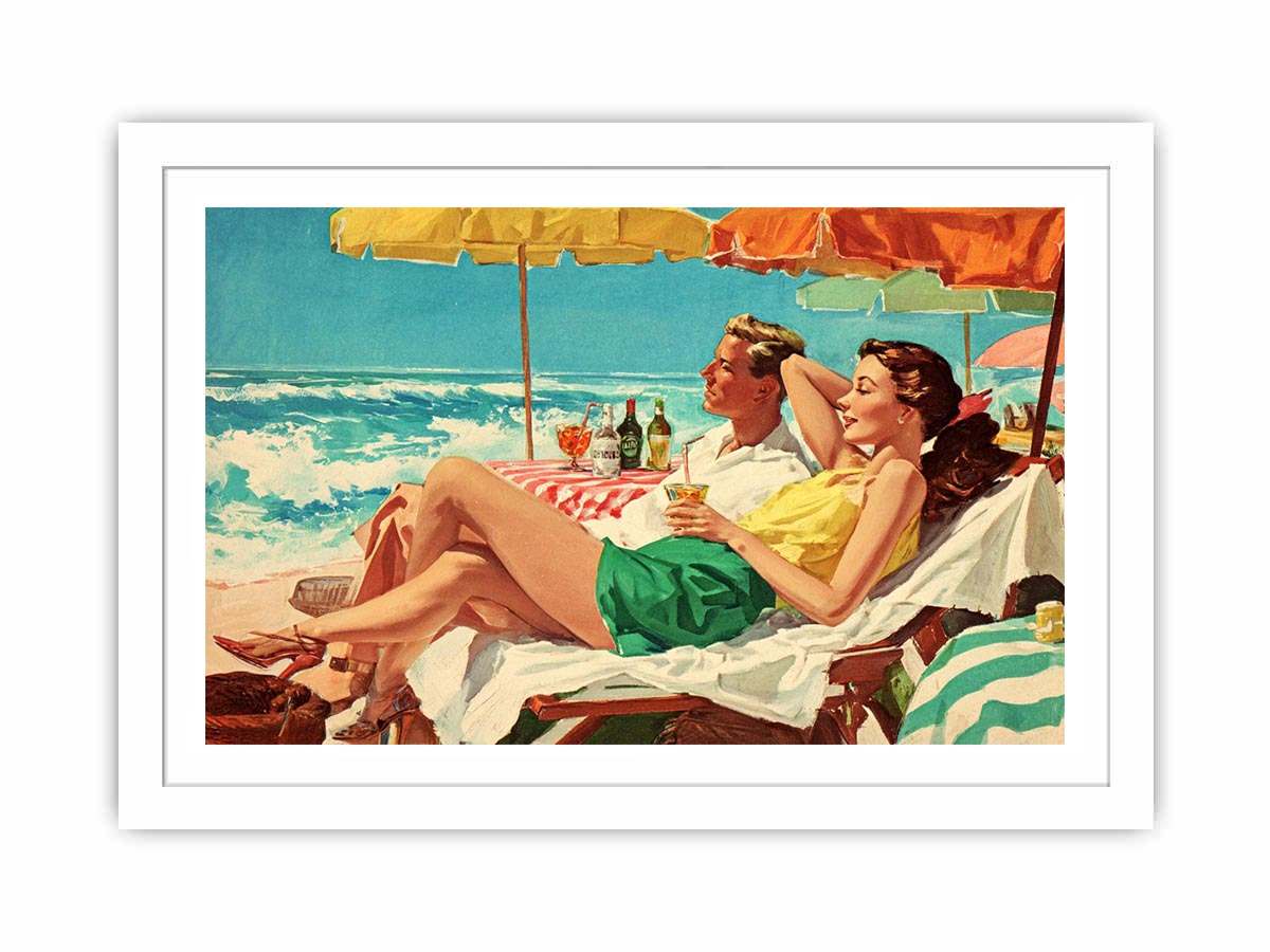 Seaside Reverie coastal artwork for modern living room decor