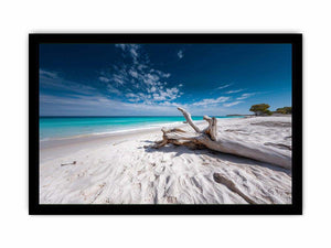 Driftwood Horizon coastal artwork for modern living room decor
