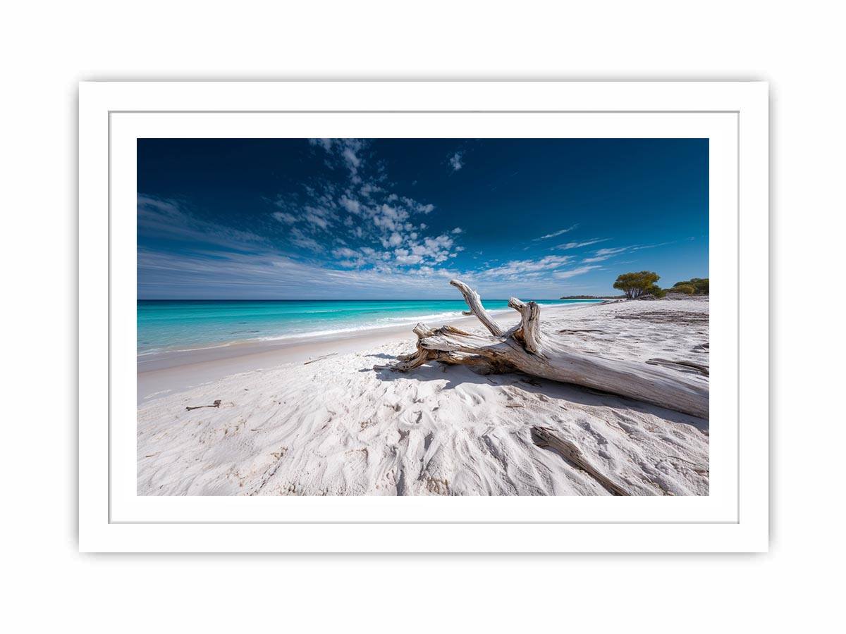 Driftwood Horizon coastal artwork for modern living room decor