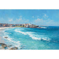 Bondi Blue Escape coastal artwork for modern living room decor