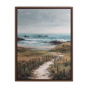 Coastal Path Serenity coastal artwork for modern living room decor