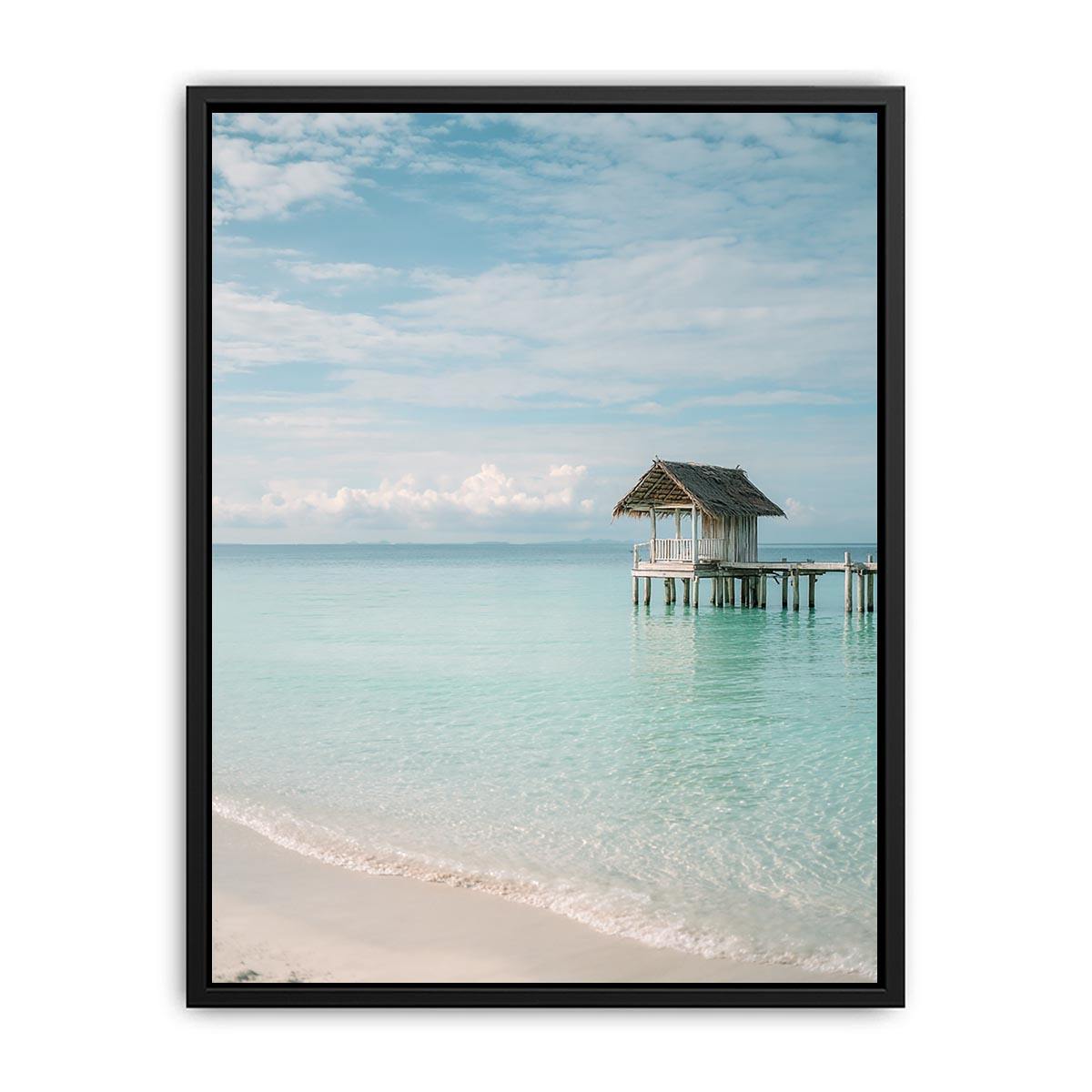 Still Water Retreat coastal artwork for modern living room decor