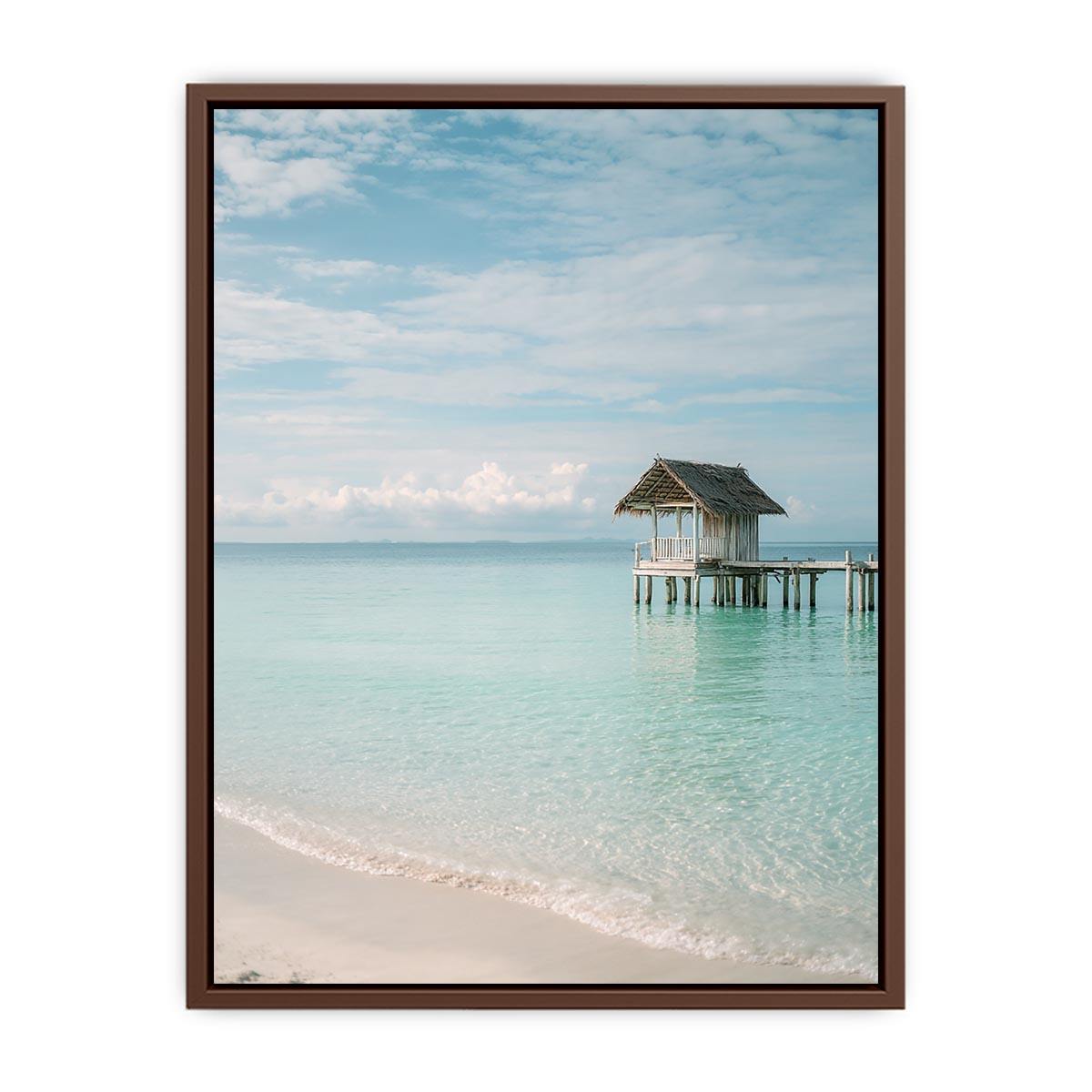 Still Water Retreat coastal artwork for modern living room decor