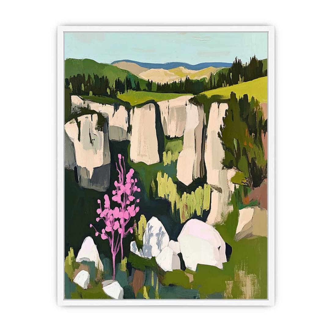 Abstract Landscape Framed Print