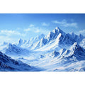 Himalayas Snow Painting