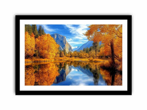 Golden Valley Reflection artwork for modern living room decor