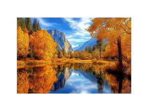 Golden Valley Reflection artwork for modern living room decor