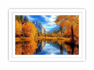 Golden Valley Reflection artwork for modern living room decor