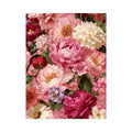Pink peony floral canvas art for elegant bedroom and living room decor.