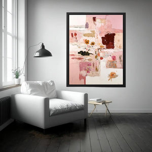 Blush & Sand – Abstract Harmony