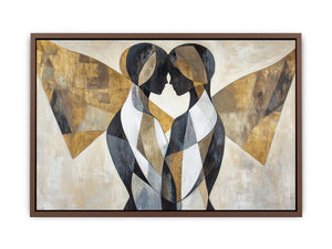 Golden Union artwork for modern living room decor