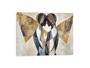 Golden Union artwork for modern living room decor