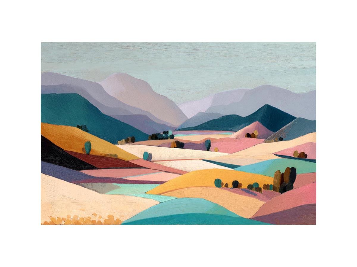 Musted Pastel landscape