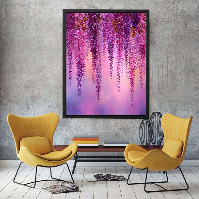 Decorative artwork for modern living room and luxury interior styling