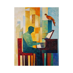 Birdsong Sonata artwork for modern living room decor
