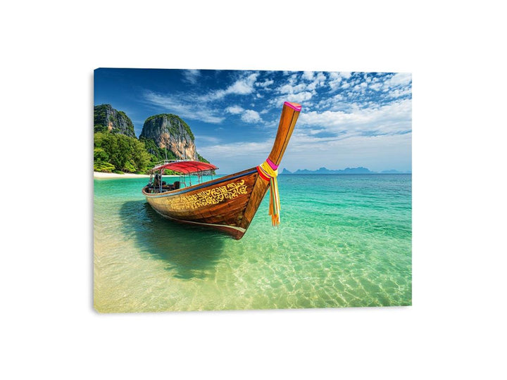 Voyage To Emerald Shores Canvas Print
