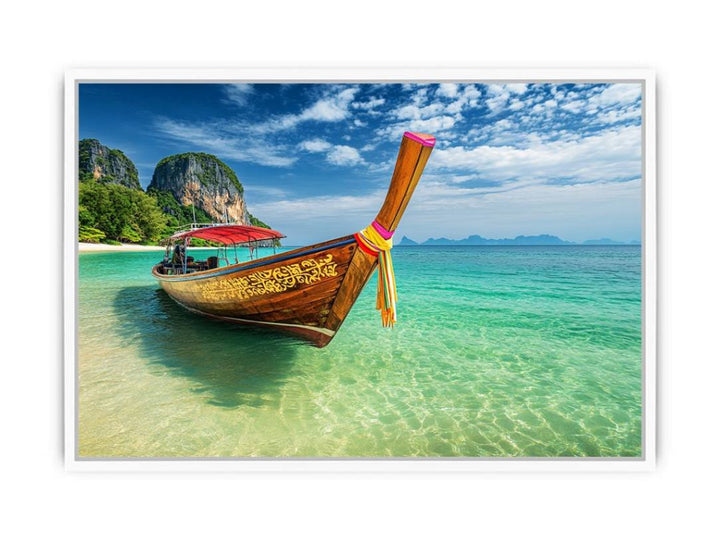 Voyage To Emerald Shores Framed Print