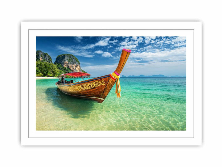 Voyage To Emerald Shores Streched canvas