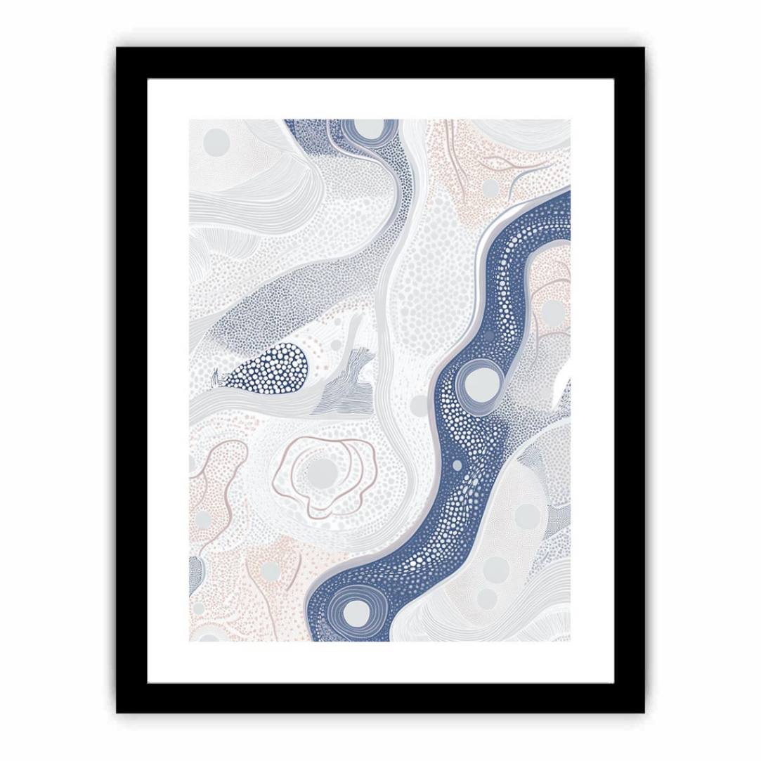 River Dreaming Pattern artwork for modern living room decor