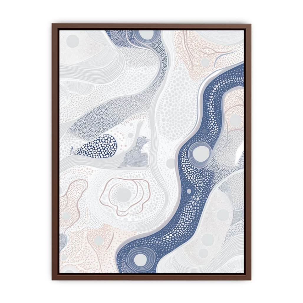 River Dreaming Pattern artwork for modern living room decor