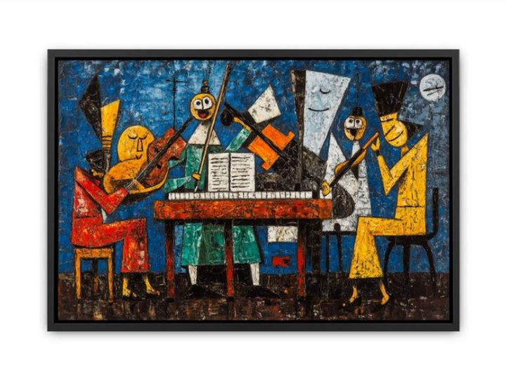 Jazz In Gentle Geometry  Painting