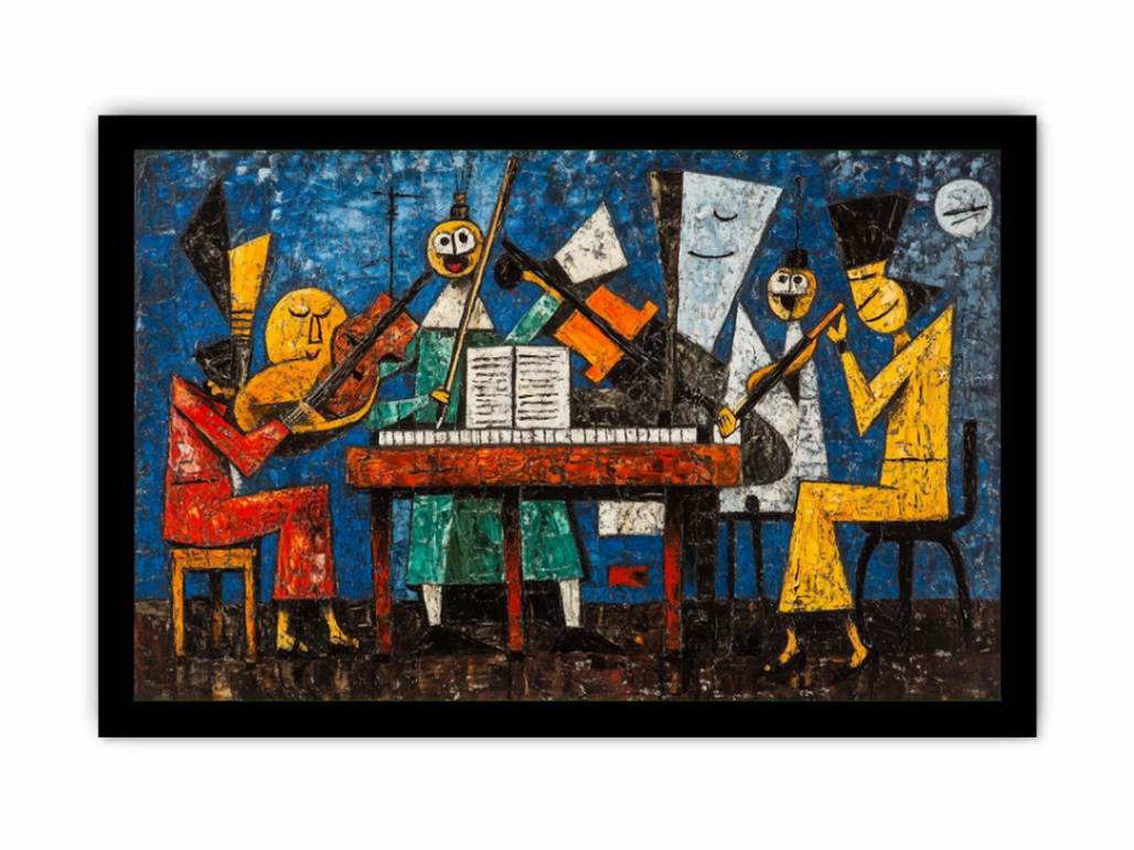 Jazz Table Ensemble artwork for modern living room decor