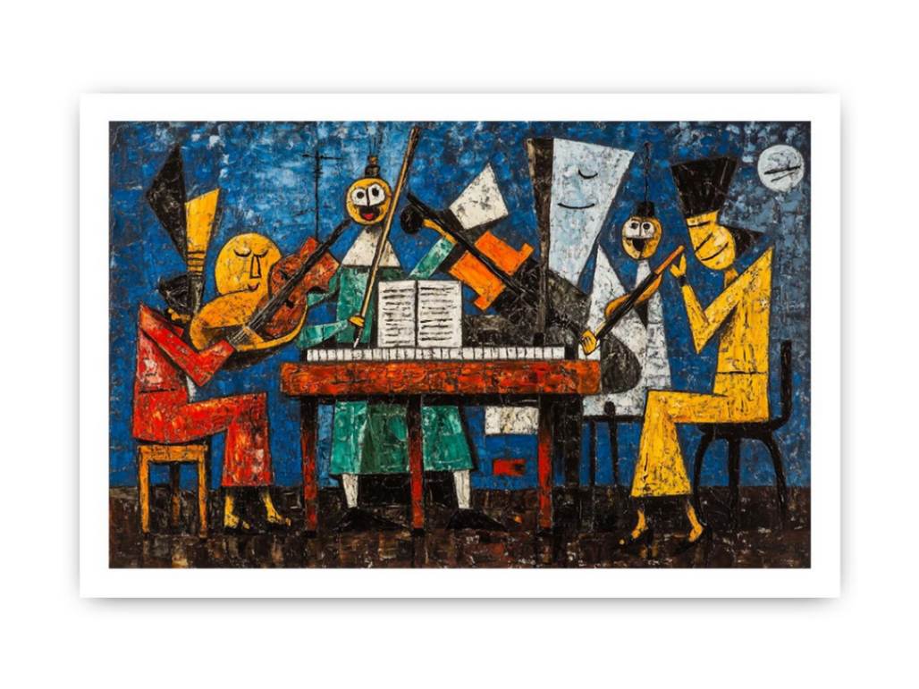Jazz Table Ensemble artwork for modern living room decor