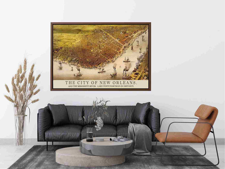The City of New Orleans map