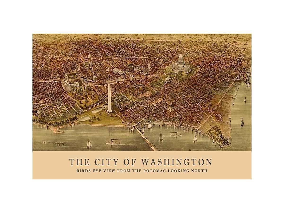 The City of Washington 1892 map
