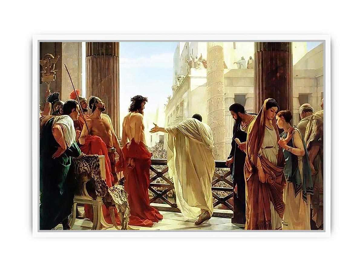 Ecce Homo by Antonio Ciseri Framed Print
