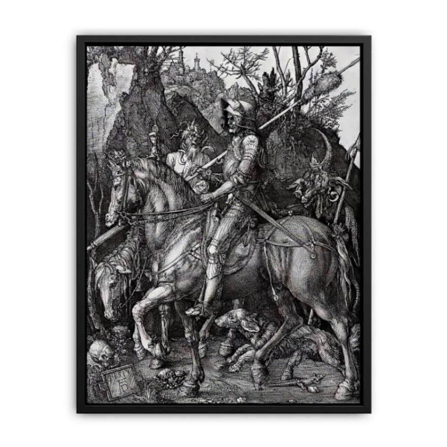 The Knight Death And The Devil Canvas Print