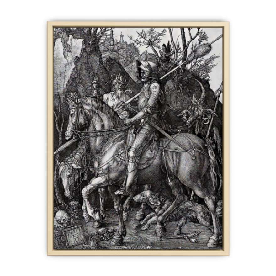 The Knight Death And The Devil  Art Print