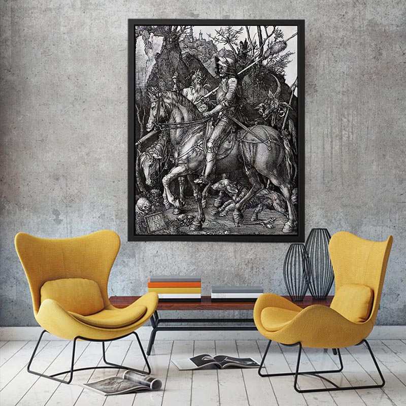 The Knight Death And The Devil by Albrecht Durer Painting 