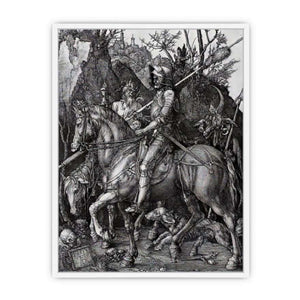 The Knight Death And The Devil Framed Print