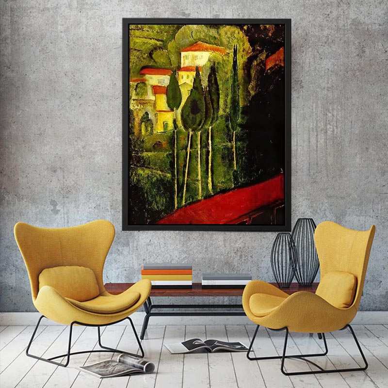 Paesaggio del Midi by Amedeo Modigliani Painting 