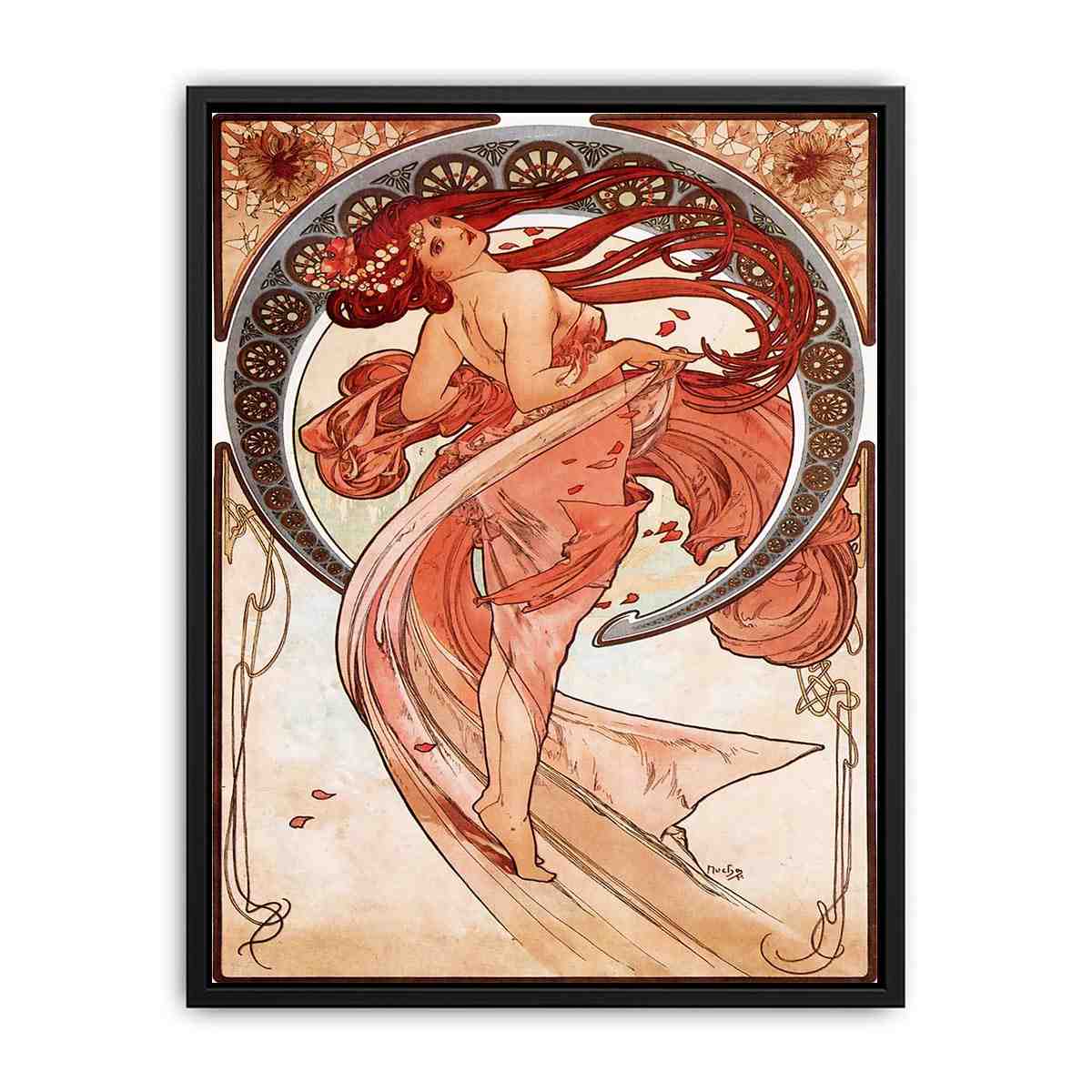 Dance By Alphonse Mucha Canvas Print