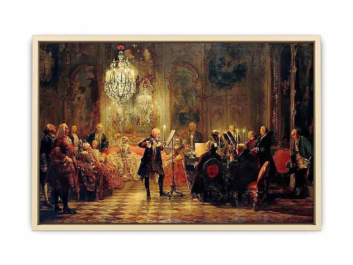 The Flute Concert  Art Print