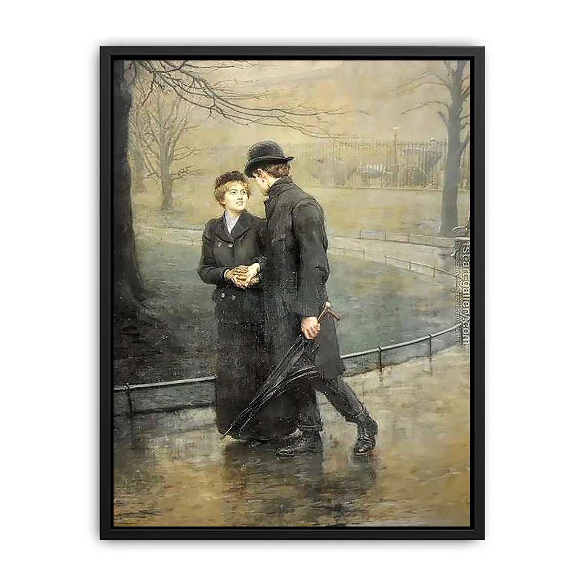 Garden of Eden by  Briton Rivière Canvas Print