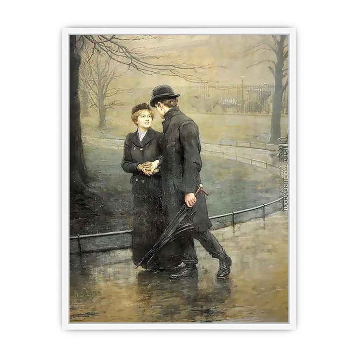 Garden of Eden by  Briton Rivière Framed Print