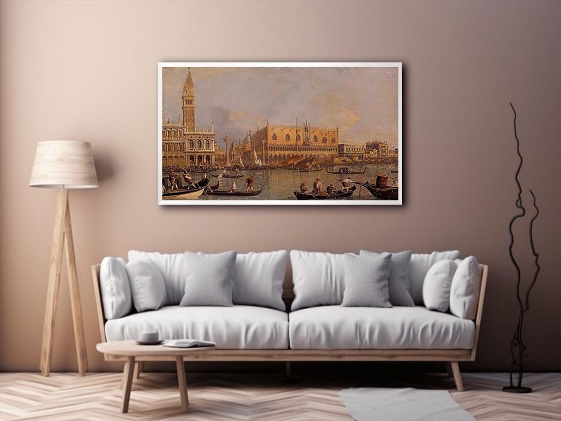 Ducal Palace, Venice, c.1755  by (Giovanni Antonio Canal) Canaletto Painting 